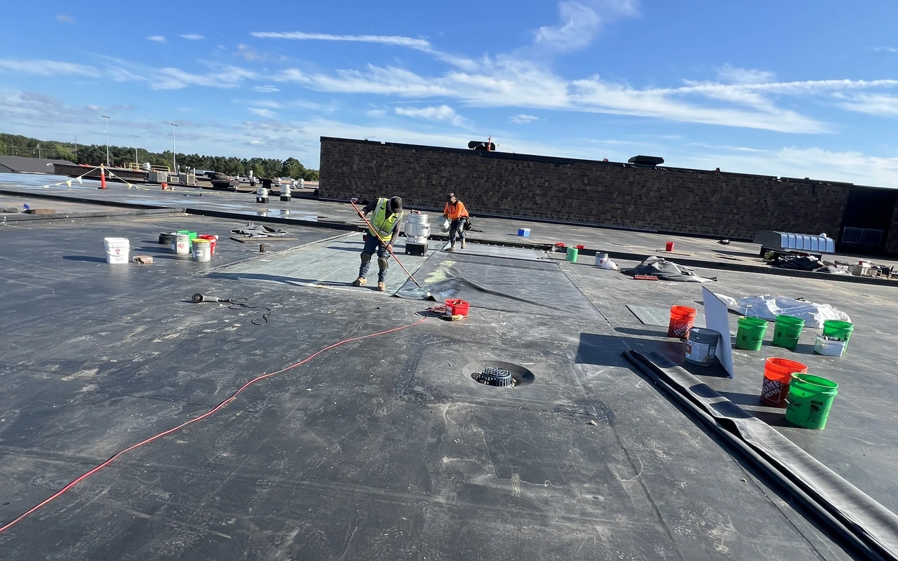 Roof patch and repair on residential home in Plymouth, MN by Altus Roofing